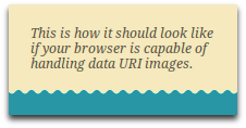 The data URI image used as repeating background, when viewed in capable browsers.